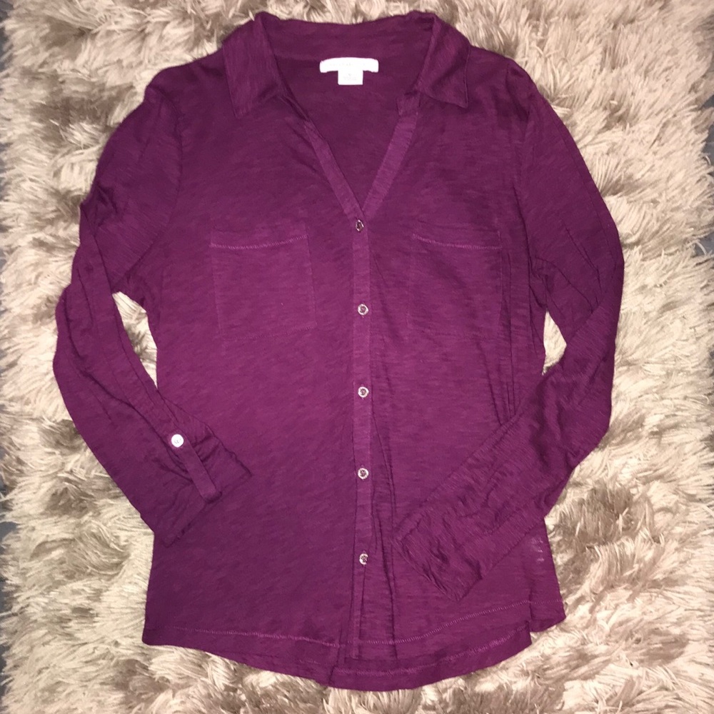 Longe Sleeve Liz Claiborne Button Up Blouse
